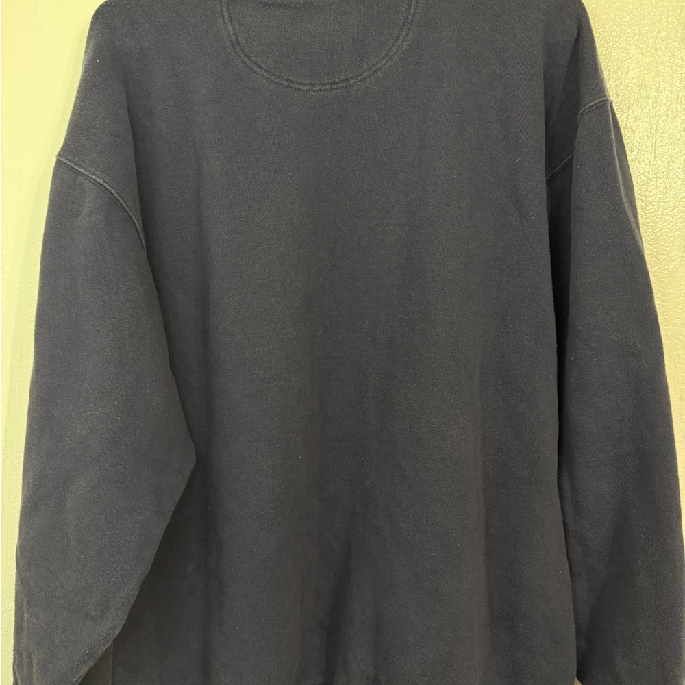 Vintage Chicago Bears Crewneck Reebok Mens L Heavyweight Y2K Navy Blue Spellout - Picture 9 of 10